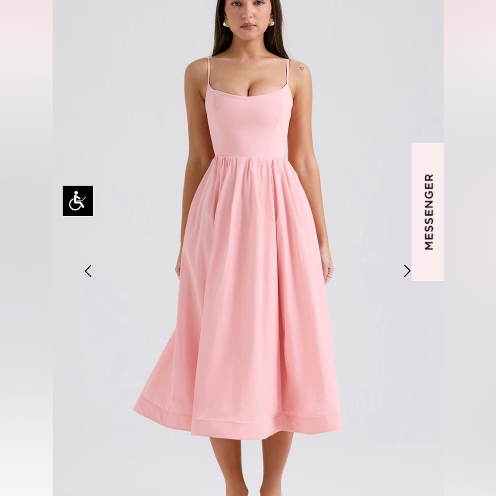 House of CB Pink Midi Dress